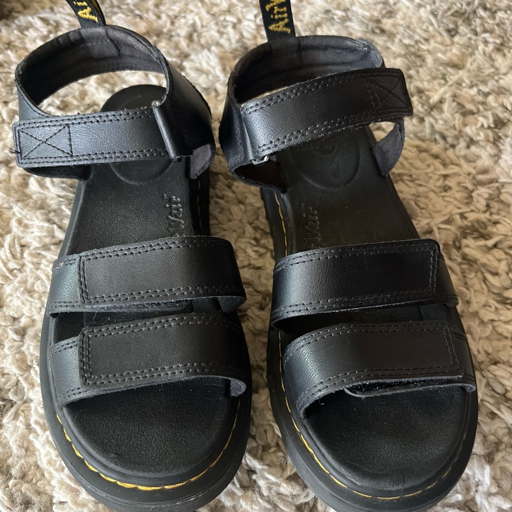 Doc Martens Airwair Klaire Y Black Adjustable Sandals Womens Size US 6